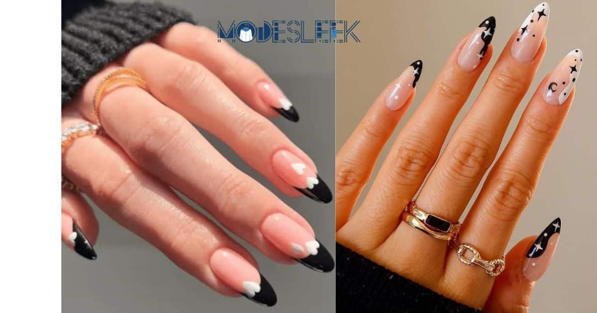 23 Black French Tip Nail Ideas