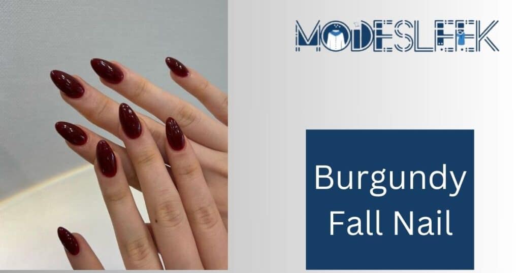 Burgundy Fall Nails