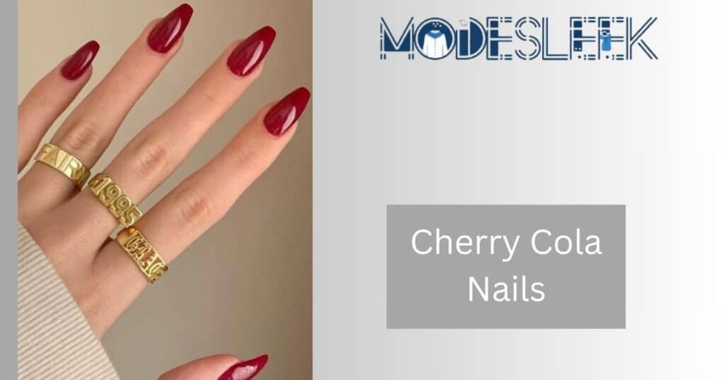 Cherry Cola Nails