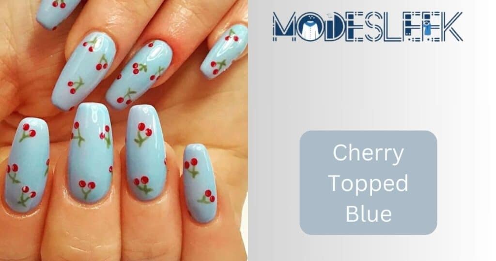 Cherry-Topped Blue