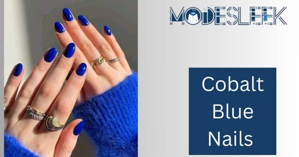 Cobalt Blue Nails