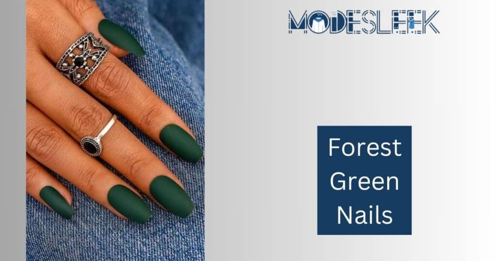 Forest Green Nails