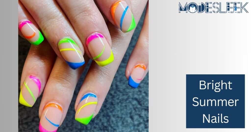 46+ Short and Bright Summer Nail Art Designs that POP