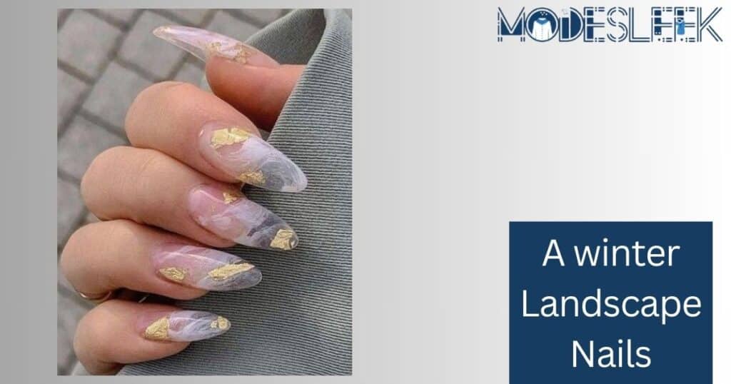 A winter landscape nails