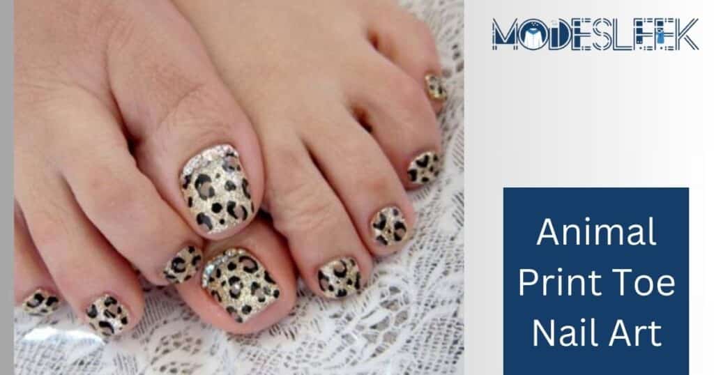 Animal Print Toe Nail Art