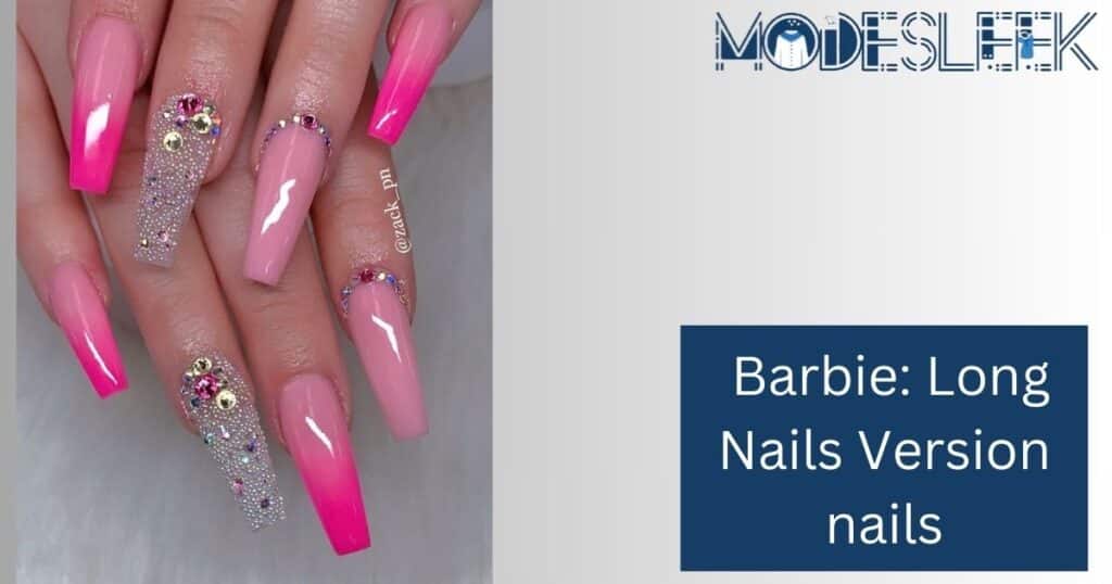 Barbie: Long Nails Version nails