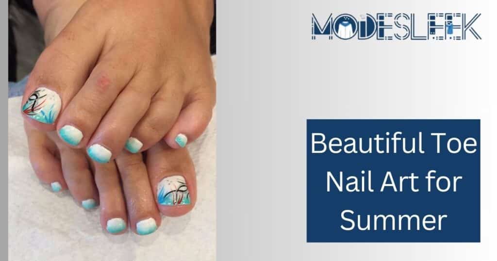 Beautiful Toe Nail Art for Summer