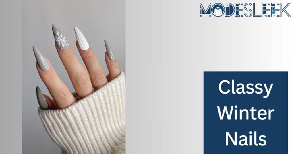 Classy winter nails