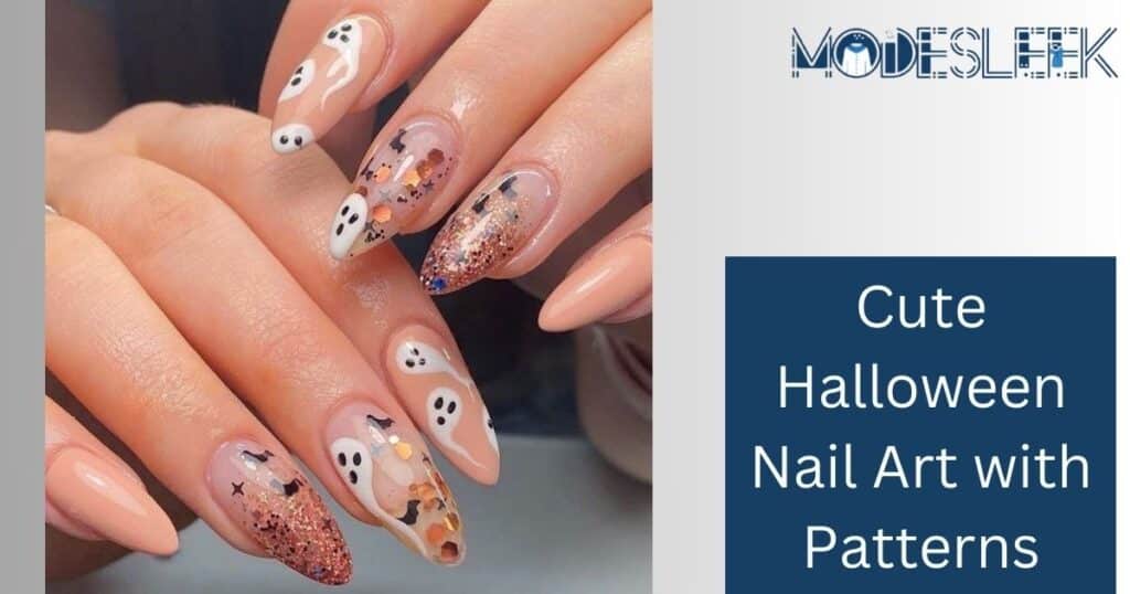 Cute Halloween Nail Art with Patterns