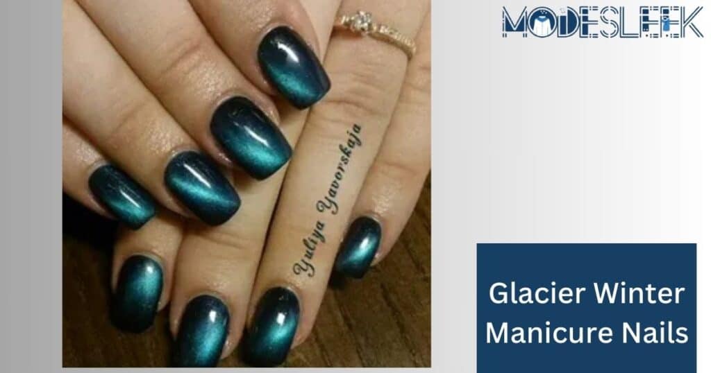 Glacier Winter Manicure Nails