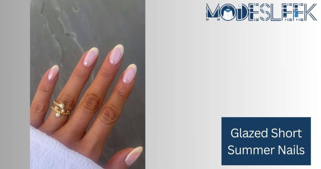 Glazed Short Summer Nails