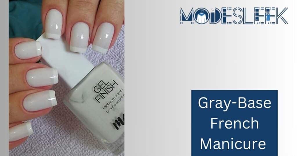 Gray-Base French Manicure