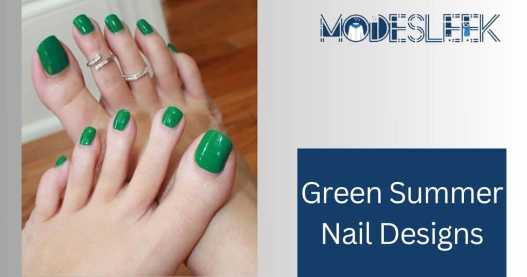 Green Summer Nail Designs