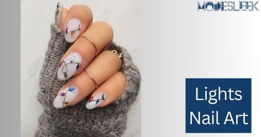 Lights nail art