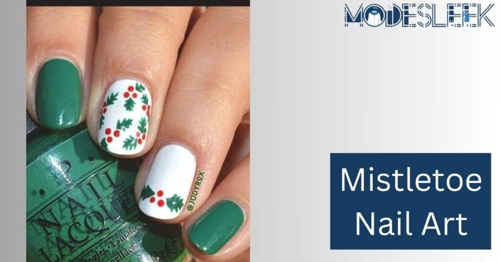 Mistletoe Nail Art