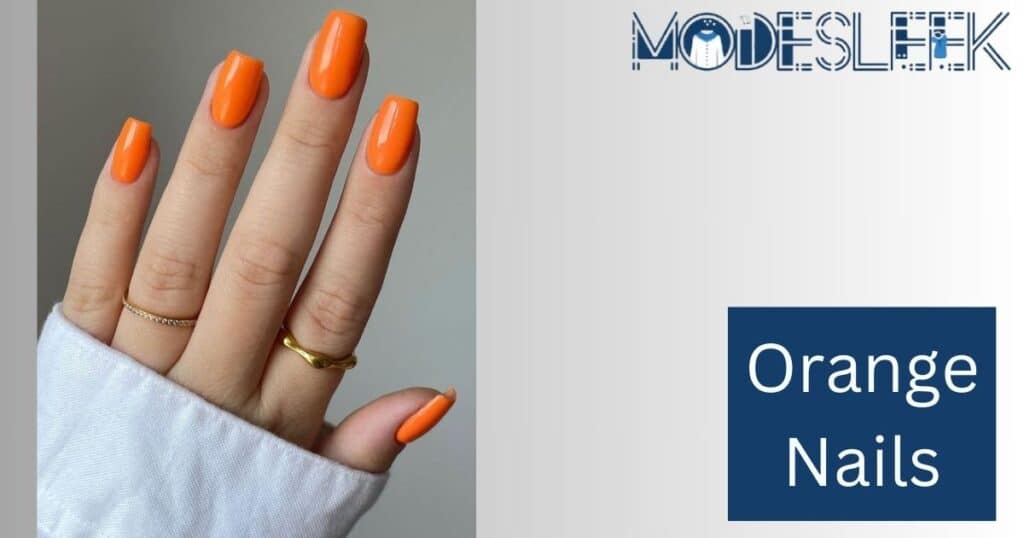 Orange Nails