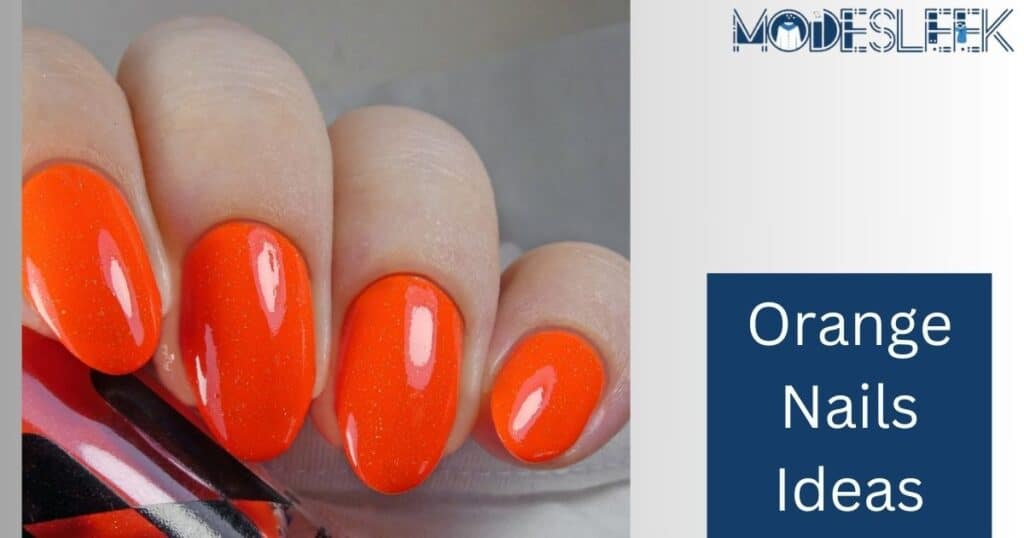 Orange Nails Ideas