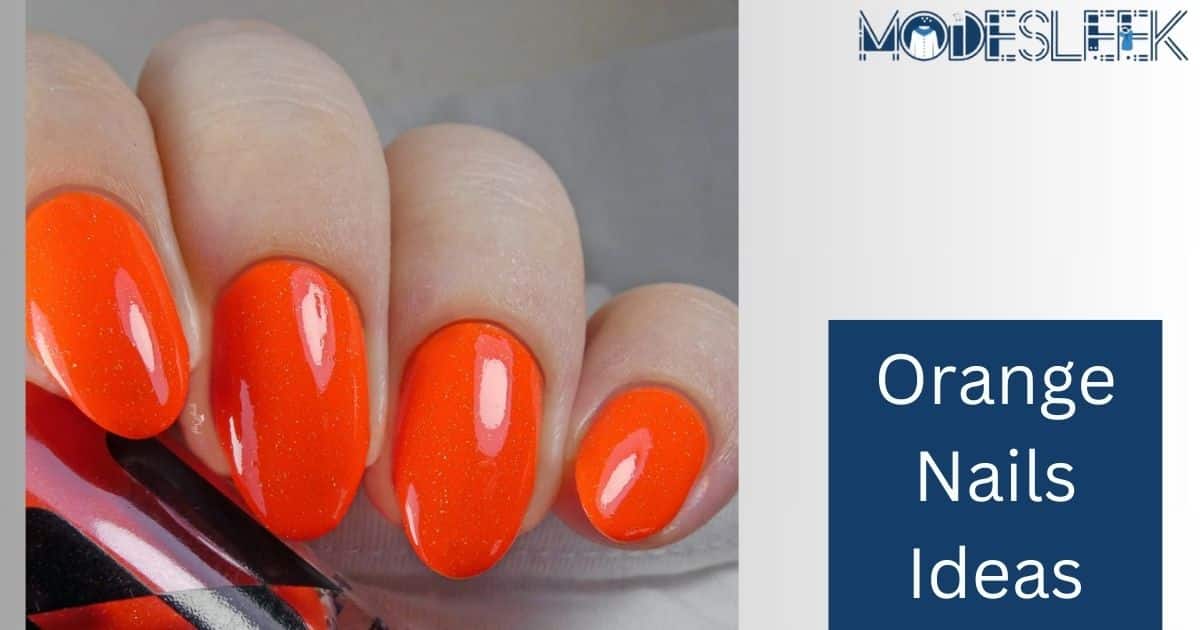 Orange Nails Ideas