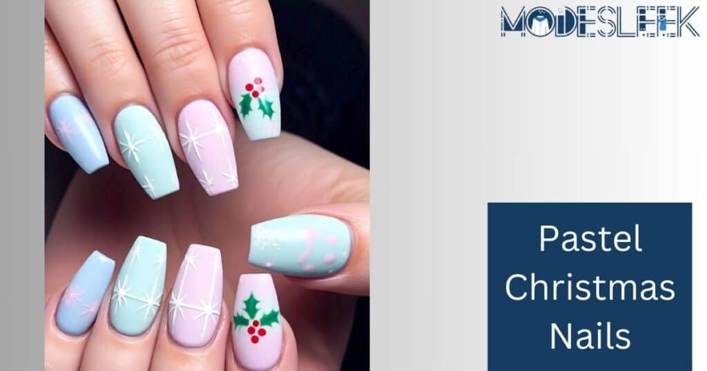 Pastel Christmas Nails