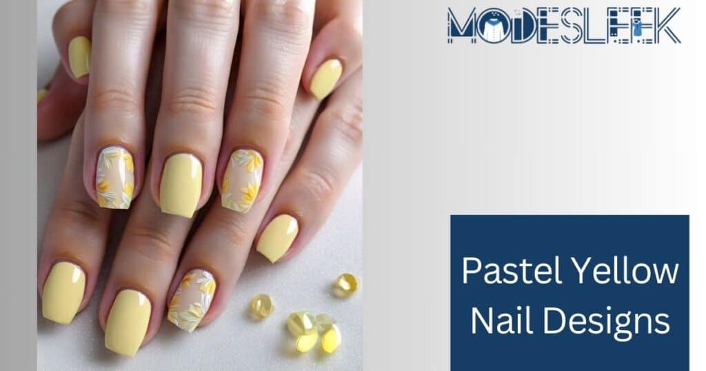 Pastel Yellow Nail Designs