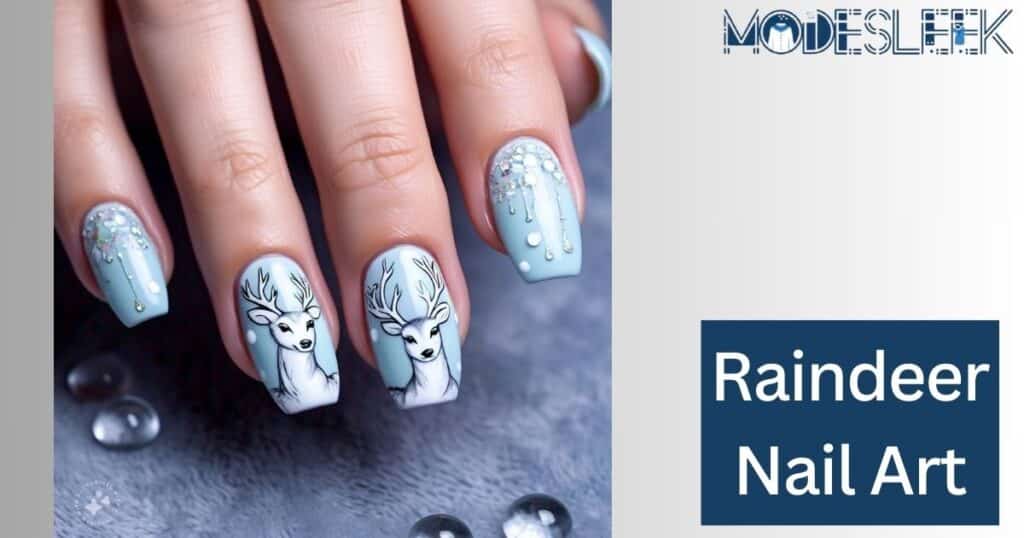 Raindeer nail art