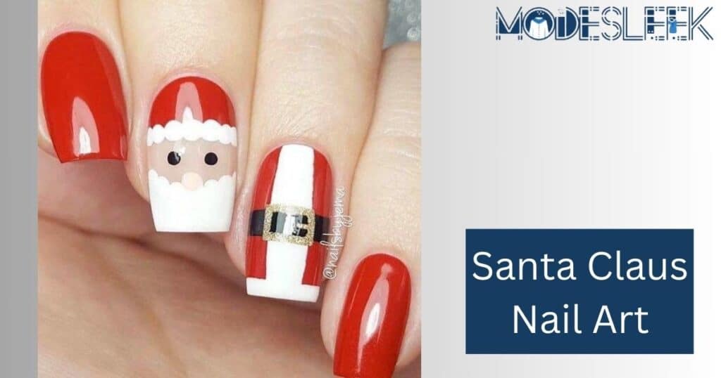 Santa Claus Nail Art