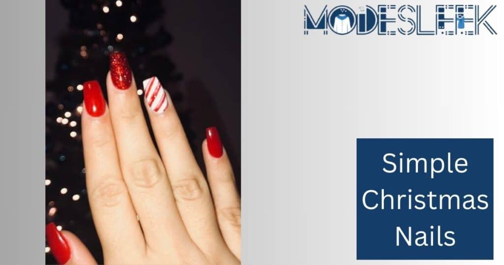 Simple Christmas Nails