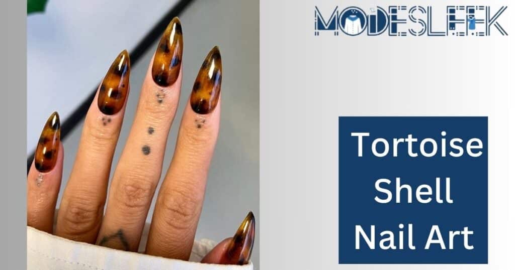 Tortoise Shell Nail Art