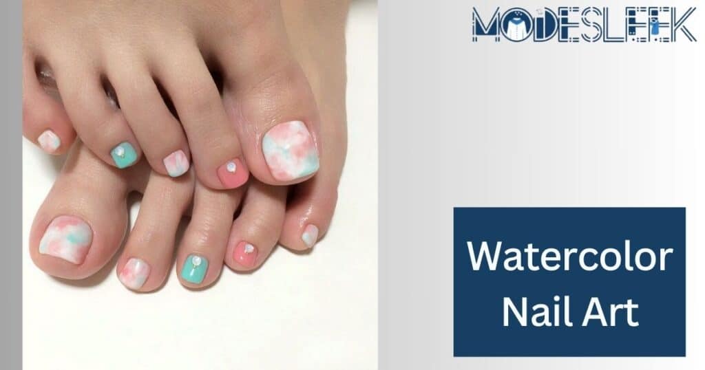 Watercolor Nail Art