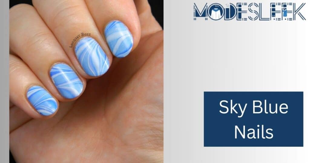 36 Blue Sky Nails Ideas That Manifest Carefree Days