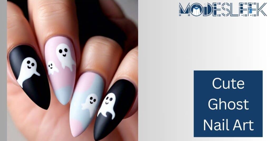 Cute Ghost Nail Art