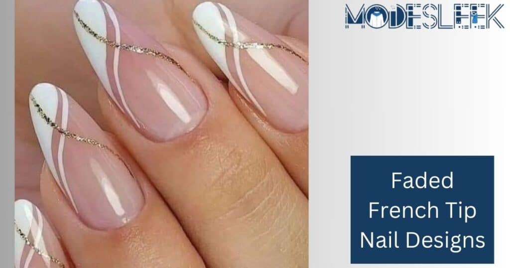 Faded French Tip Nail Designs