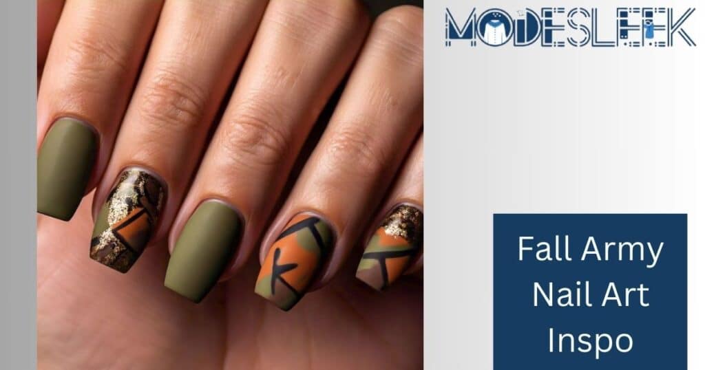 Fall Army Nail Art Inspo