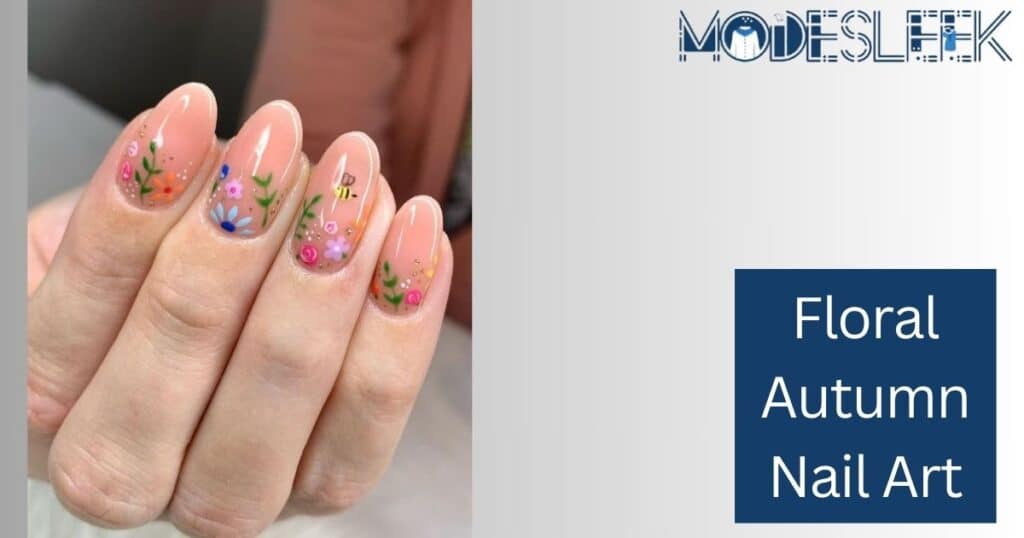 Floral Autumn Nail Art