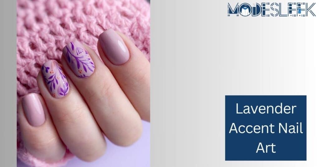 Lavender Accent Nail Art