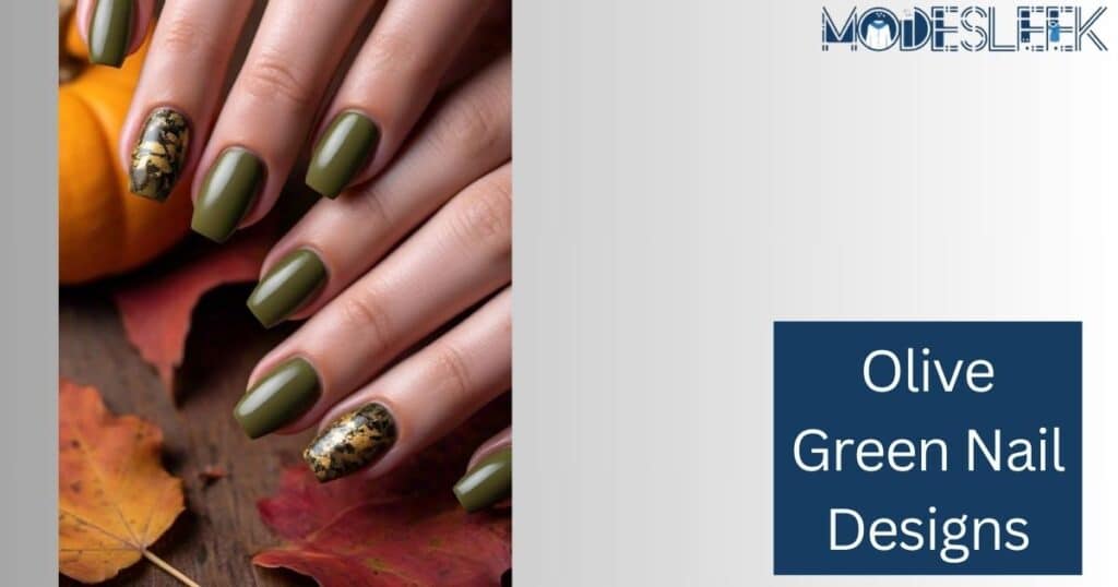 Olive Green Nail Designs