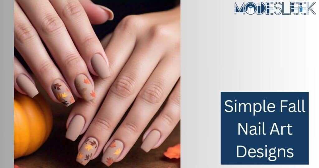 Simple Fall Nail Art Designs